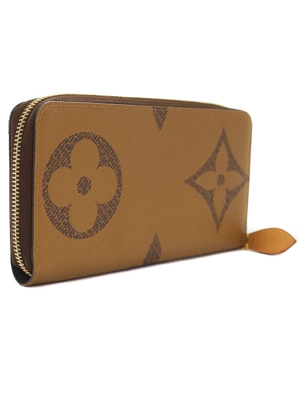 Louis Vuitton Wallet Reverse Monogram Zipper Long Round Giant Zippy